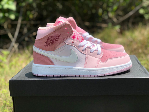 Air Jordan 1 MID WMNS _Digital Pink_ color scheme CW5379-600_ full code shipment 36--40-4ad64b4e